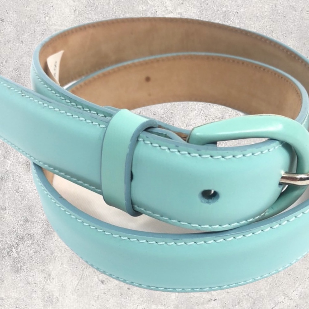 Talbots genuine leather mint belt size small